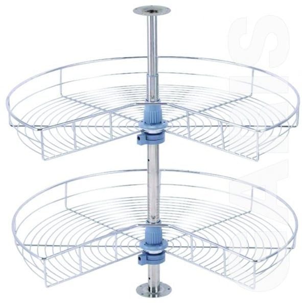 Mâm xoay góc mở 3/4, nan tròn, bề mặt mạ chrome GS05.80C