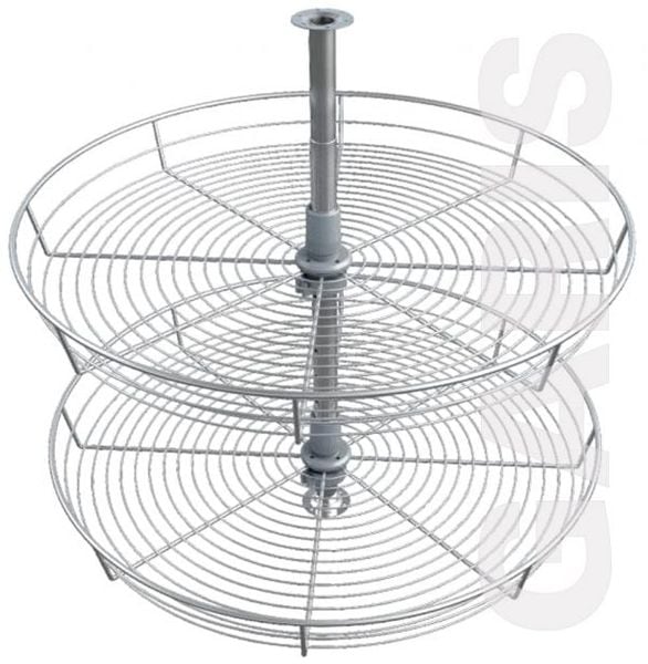 Mâm xoay góc mở 4/4, nan tròn, bề mặt mạ chrome GS07.70C