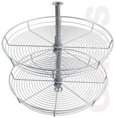 Mâm xoay góc mở 4/4, nan tròn, bề mặt nan điện hóa GS07.70E