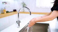 Vòi rửa chén Nobili SORA NB164 nóng lạnh 3 đường nước