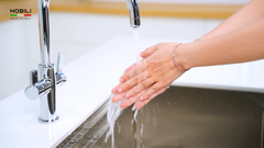 Vòi rửa chén Nobili SORA NB164 nóng lạnh 3 đường nước