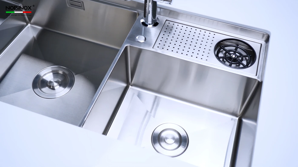 Chậu rửa chén Nobinox RAZIA NJ577 2 hộc