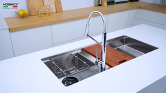 Chậu rửa chén Nobinox RAZIA NJ577 2 hộc