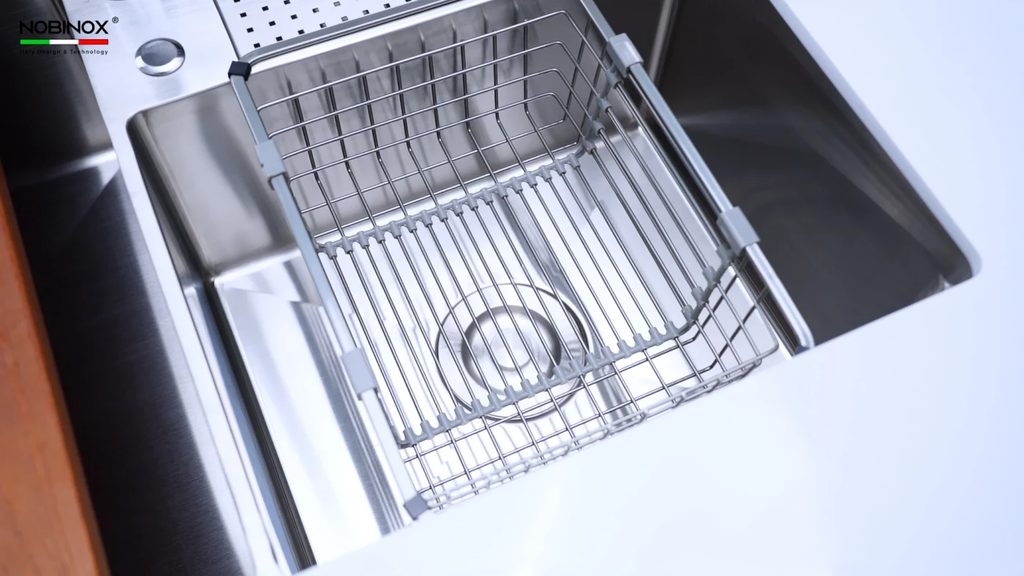 Chậu rửa chén Nobinox RAZIA NJ577 2 hộc