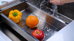 Chậu rửa chén Nobinox RAZIA NJ577 2 hộc