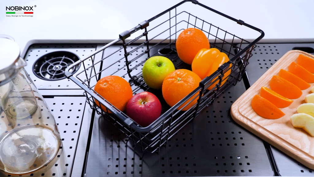 Chậu rửa chén Nobinox LUMIA NJ511B 1 hộc