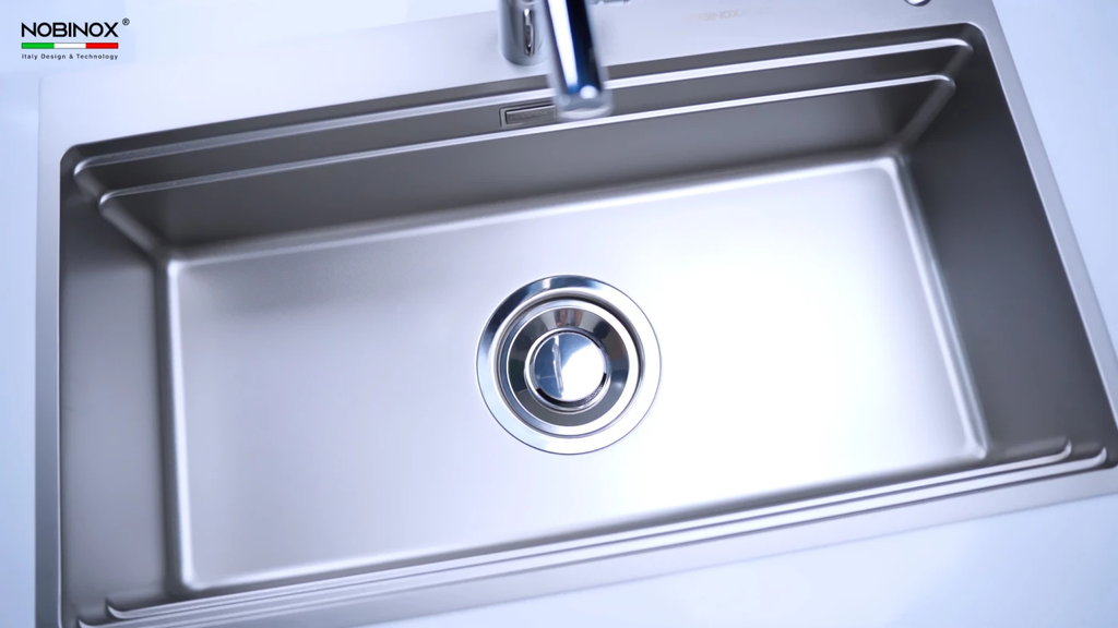 Chậu rửa chén Nobinox LIRA NJ564D 1 hộc