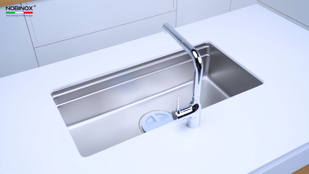 Chậu rửa chén Nobinox LIRA NJ566D 1 hộc