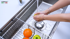 Chậu rửa chén Nobinox LIRA NJ566D 1 hộc