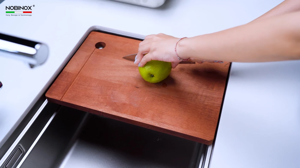 Chậu rửa chén Nobinox LIRA NJ566D 1 hộc