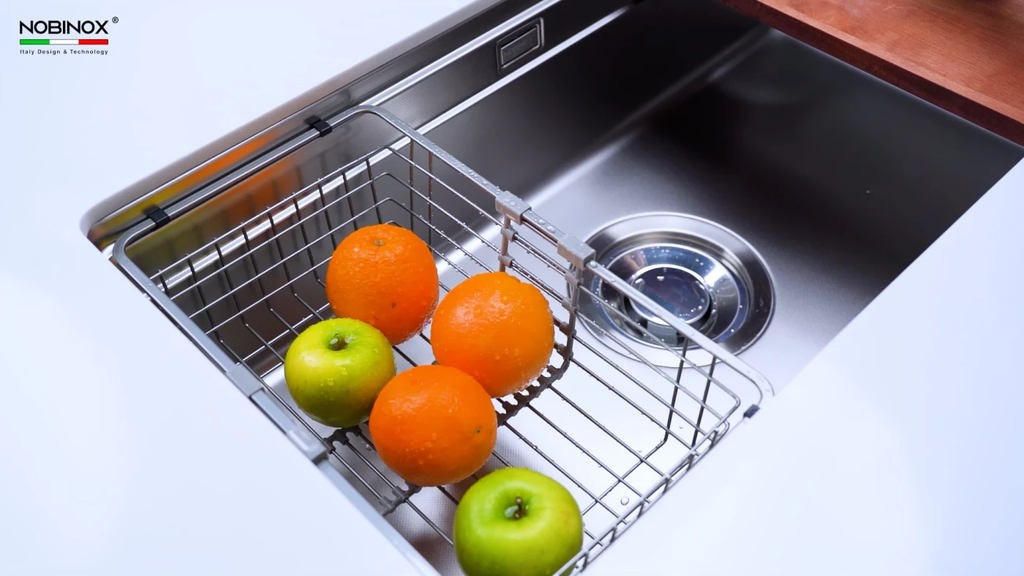 Chậu rửa chén Nobinox LIRA NJ566D 1 hộc