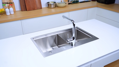 Chậu rửa chén Nobinox LUMIA NJ522 2 hộc