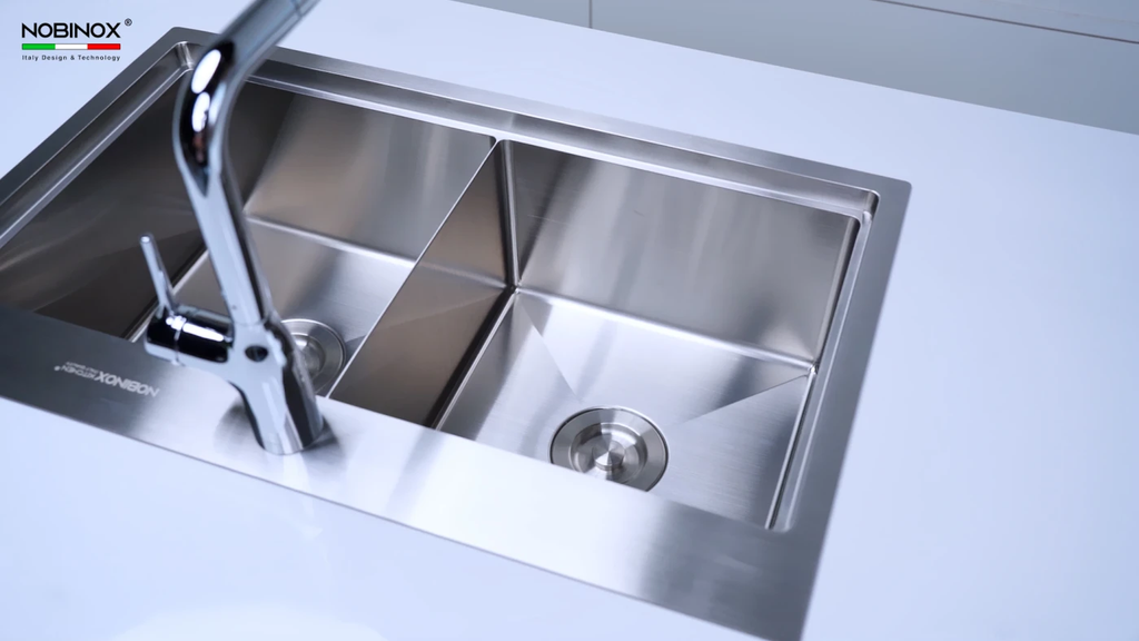 Chậu rửa chén Nobinox LUMIA NJ522 2 hộc