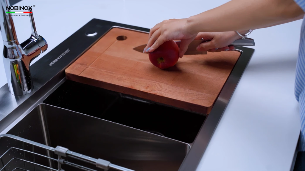 Chậu rửa chén Nobinox LUMIA NJ522 2 hộc