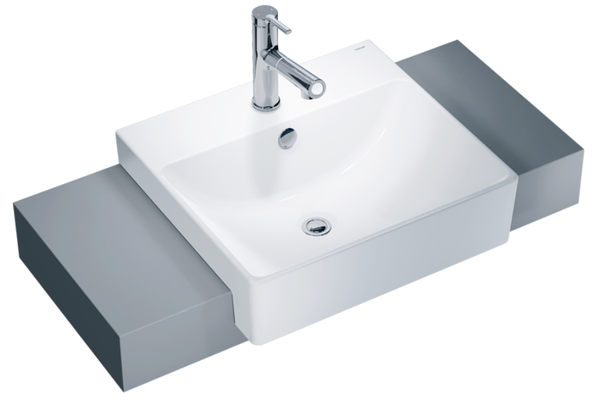 Chậu lavabo Caesar LF5301 bán âm bàn
