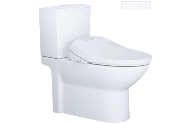 Bồn cầu Caesar CD1340 kết hợp nắp thông minh TAF610H