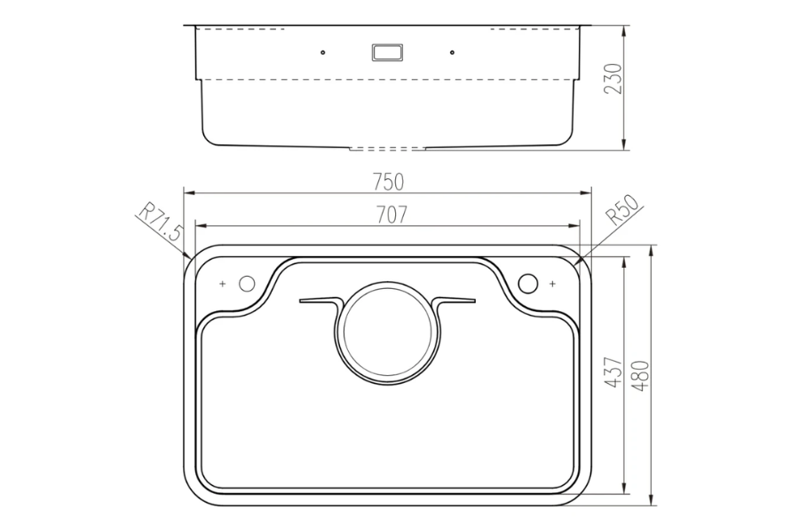 Chậu rửa chén Nobinox LIKEN NL780