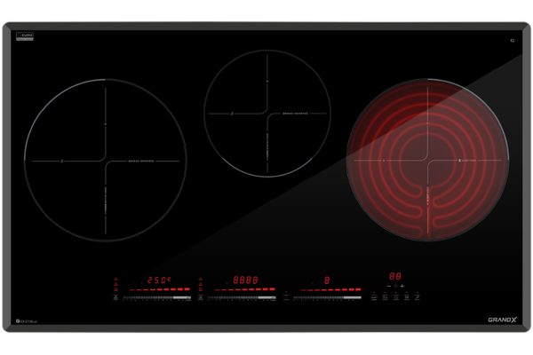 Bếp từ kết hợp hồng ngoại Grandx GX E738Lux series 7