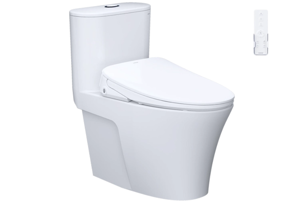 Bồn cầu Caesar C1395F kết hợp nắp thông minh TAF710H