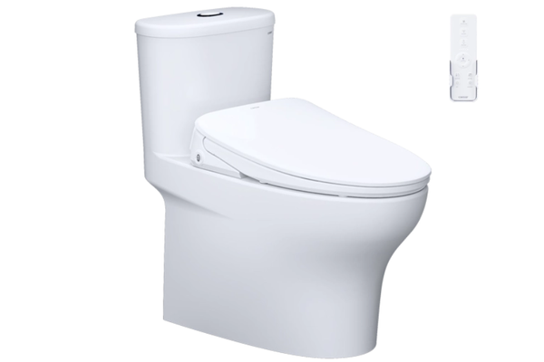 Bồn cầu Caesar C1394F kết hợp nắp thông minh TAF710H