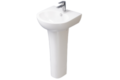 Chậu lavabo Caesar L2140+P2445 treo tường chân dài