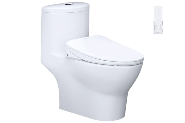 Bồn cầu Caesar C1375F kết hợp nắp thông minh TAF710H