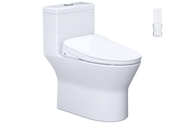 Bồn cầu Caesar C1374F kết hợp nắp thông minh TAF710H