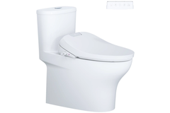 Bồn cầu Caesar C1395F kết hợp nắp thông minh TAF610H