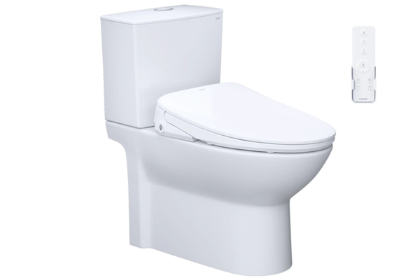 Bồn cầu Caesar CD1340 kết hợp nắp thông minh TAF710H