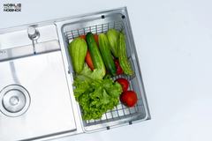 Chậu rửa chén Nobinox LUMIA NJ558B 1 hộc