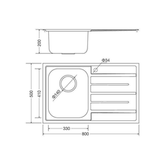 Chậu rửa chén Malloca MS 1017 NEW ECO