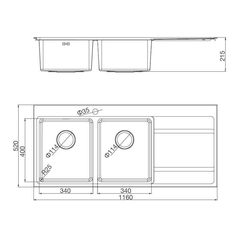 Chậu rửa chén Malloca MS 7818