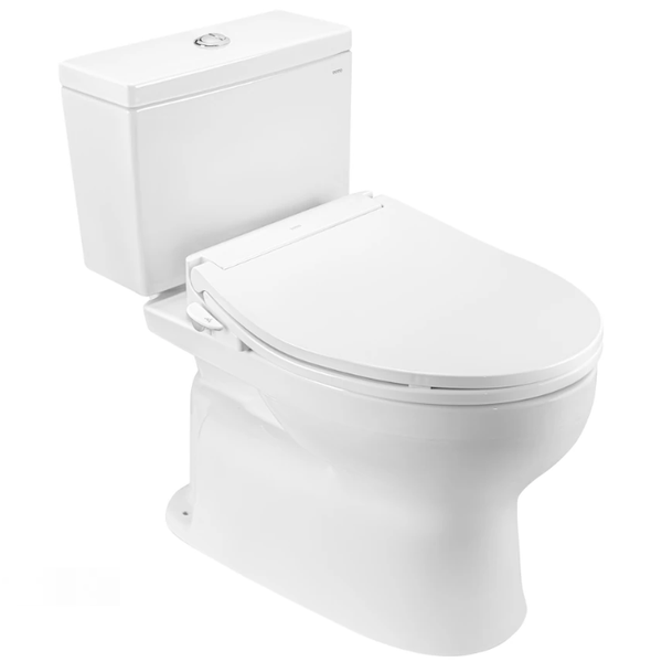 Bồn cầu hai khối TOTO CS302DE6 kèm nắp rửa cơ Ecowasher TCW11S