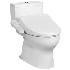 Bồn cầu hai khối TOTO CS302DW18W kèm nắp rửa điện tử WASHLET dòng C2 cơ bản TCF23710AAA