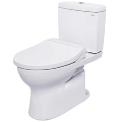 Bồn cầu hai khối TOTO CS320DRE2W nắp đóng êm kèm vòi rửa nước lạnh TCW07S