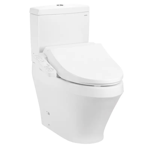 Bồn cầu hai khối TOTO CS945PDW18W kết hợp với WASHLET dòng C2 TCF23710AAA