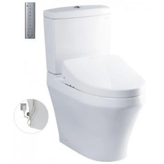 Bồn cầu hai khối TOTO CS948DW11XW kèm nắp rửa điện tử WASHLET dòng S7 TCF4911Z