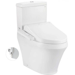 Bồn cầu hai khối TOTO CS948DW16XW kèm nắp rửa điện tử WASHLET dòng C2 TCF23410AAA