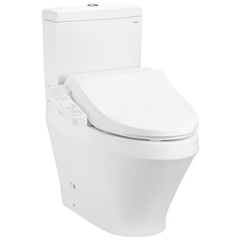 Bồn cầu hai khối TOTO CS948DW18XW kèm nắp rửa điện tử WASHLET dòng C2 cơ bản TCF23710AAA