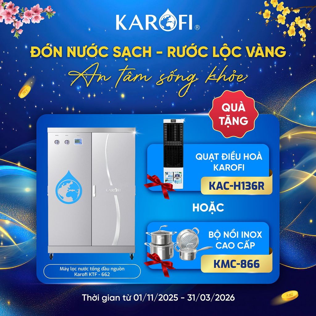 Máy lọc nước tổng đầu nguồn Karofi KTF-662