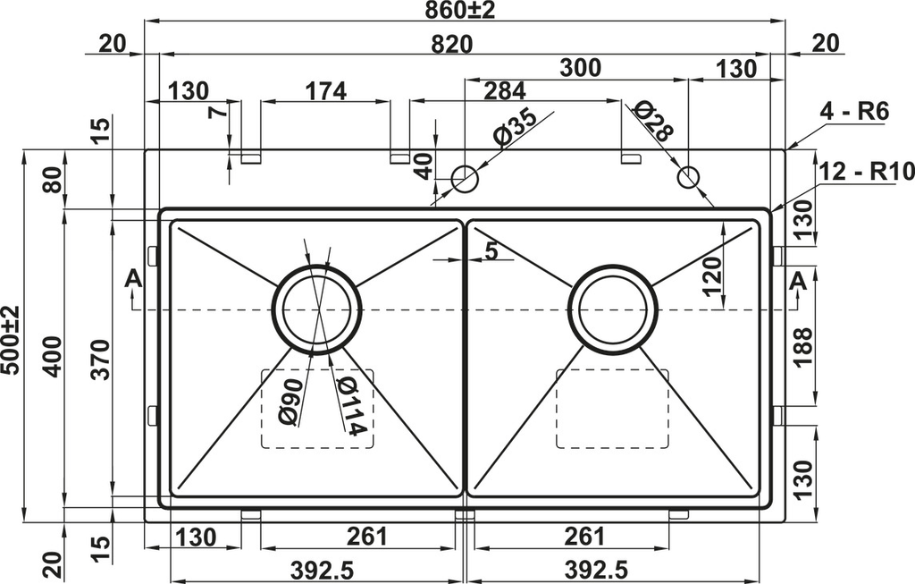 Chậu rửa chén Hafele WS R10 HS25-SSN2S-8650_SILVER 567.94.024