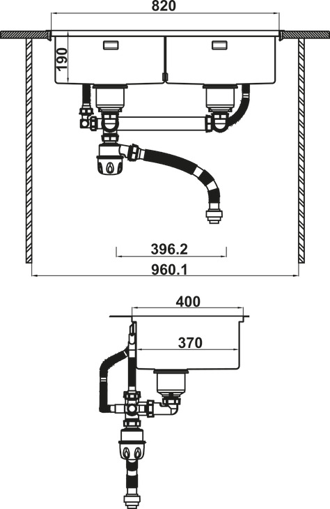 Chậu rửa chén Hafele WS R10 HS25-SSN2S-8650_SILVER 567.94.024