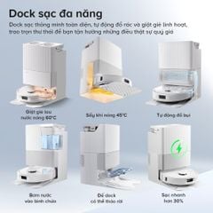Robot hút bụi lau nhà Roborock QRevo C Pro màu trắng