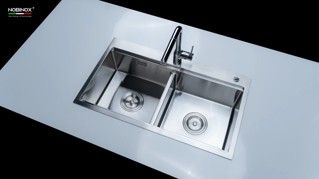 Chậu rửa chén Nobinox LIKEN NL785 2 hộc