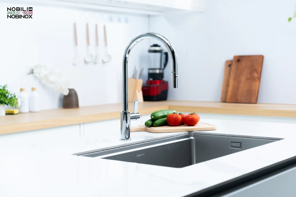 Vòi rửa chén Nobili FLAG NB205 nóng lạnh