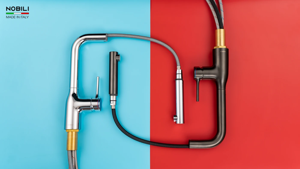 Vòi rửa chén Nobili MANIA NB215T nóng lạnh