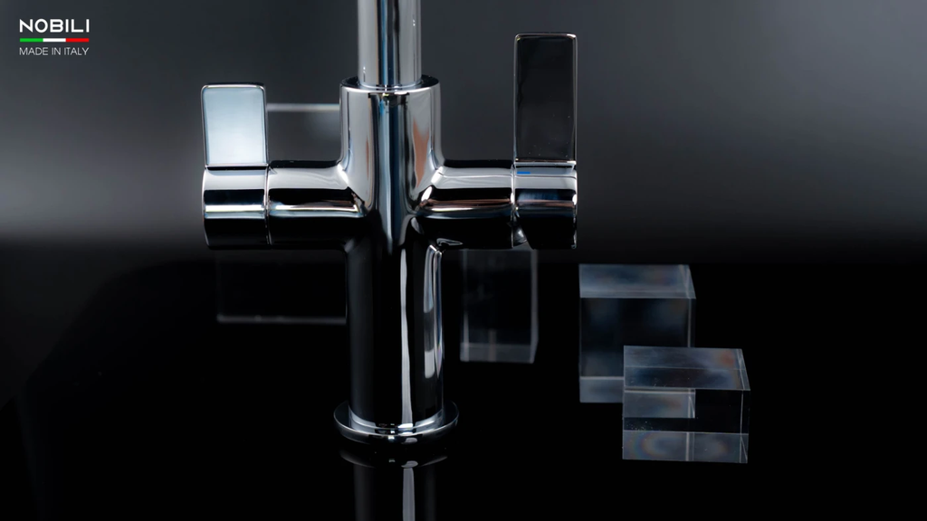 Vòi rửa chén Nobili SORA NB164 nóng lạnh 3 đường nước