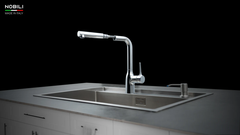 Vòi rửa chén Nobili MANIA NB215T nóng lạnh