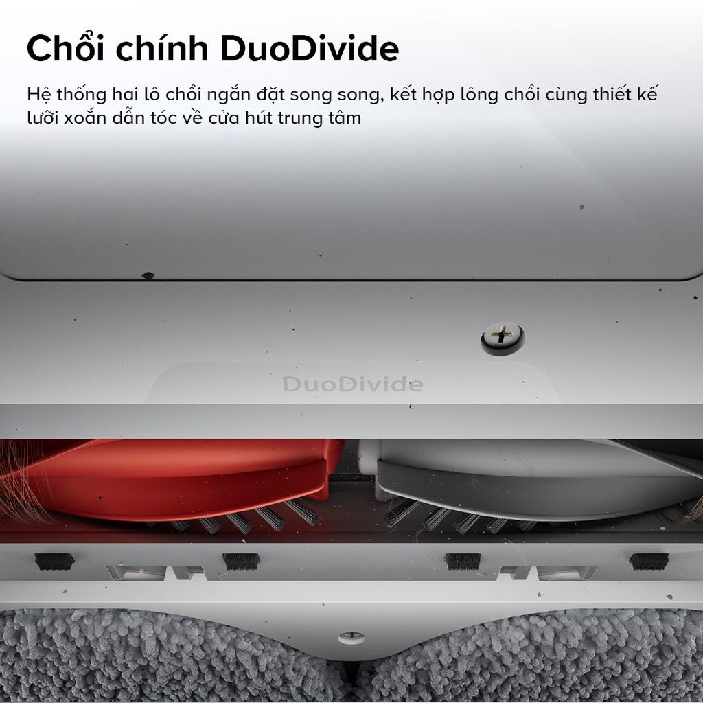 Robot hút bụi lau nhà Roborock QRevo C Pro màu trắng