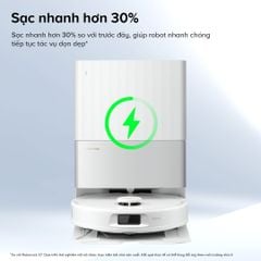 Robot hút bụi lau nhà Roborock QRevo C Pro màu trắng